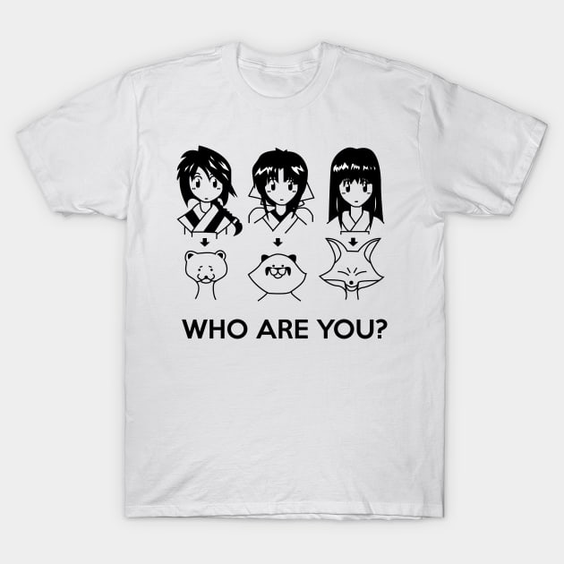 Rurouni Kenshin Ladies, Who are you? T-Shirt by Elemesca